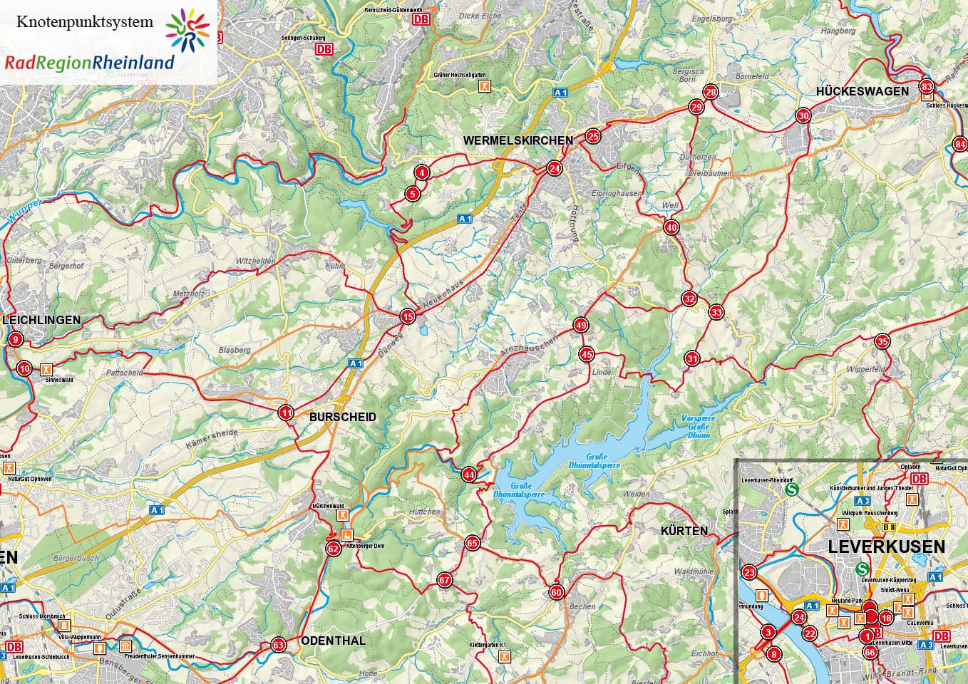 Knotenpunktsystem RadregionRheinland